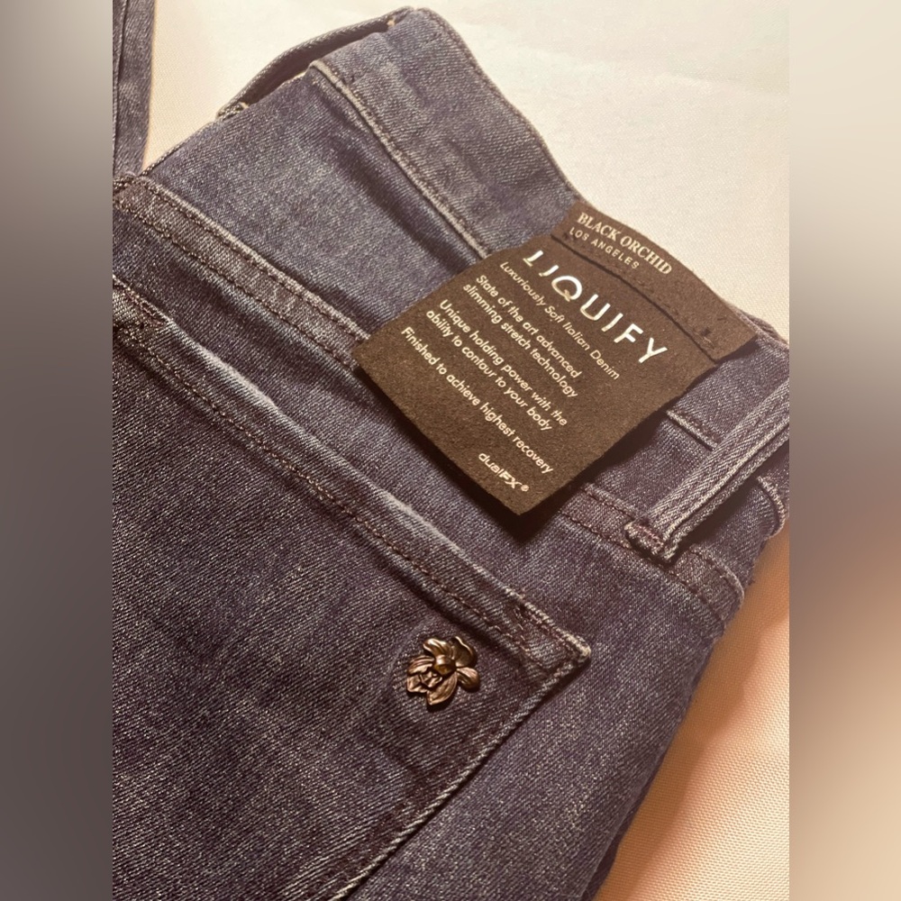 Black Orchid Liquify Dark Blue Jeans